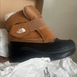 The North Face Kids Brown and Black Snow Boots